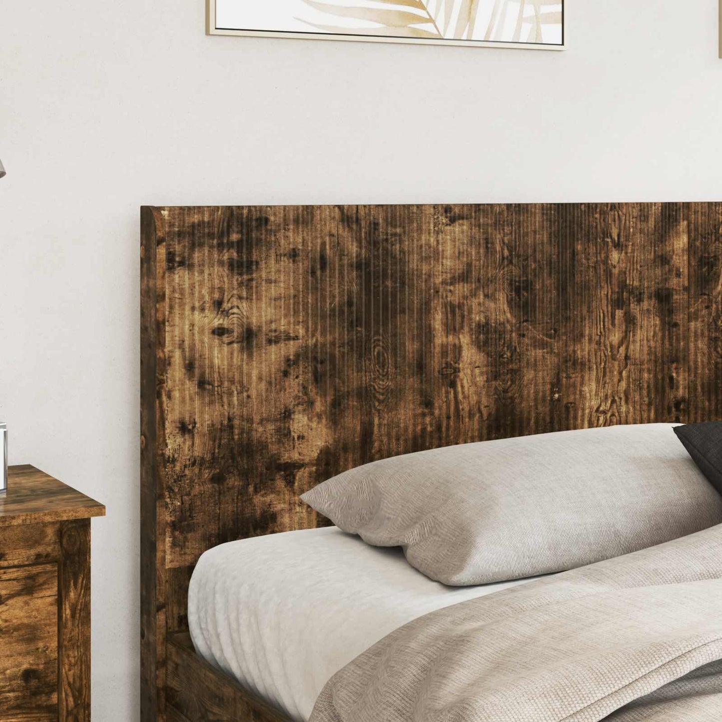 vidaXL Bed Frame with Storage and Headboard Smoked Oak 180 x 200 cm 3