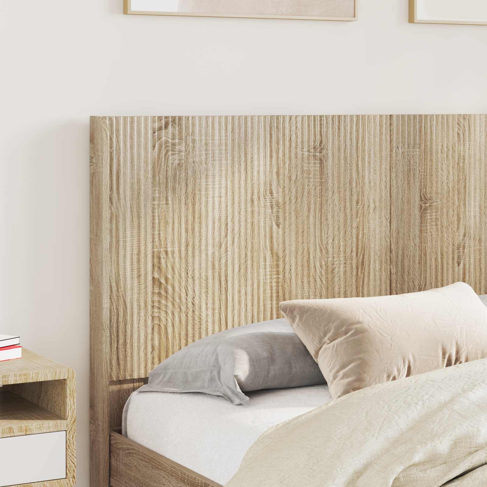 vidaXL Bed Frame with Storage and Headboard 2 pcs Engineered Wood 3