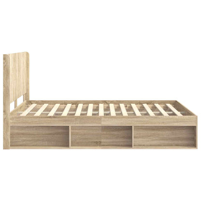 vidaXL Bed Frame with Storage and Headboard 2 pcs Engineered Wood 6