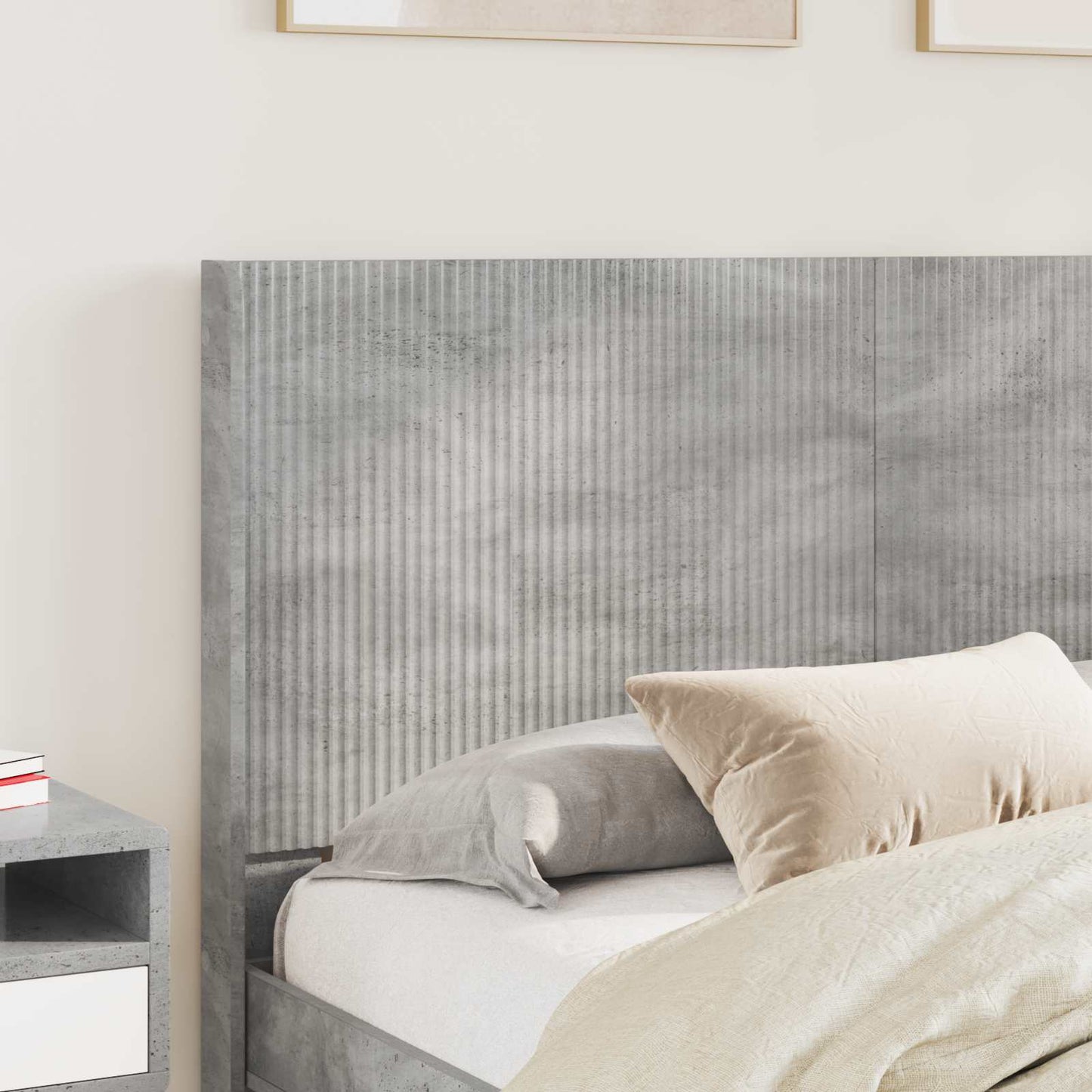 vidaXL Bed Frame with Storage and Headboard 2 pcs Engineered Wood 3