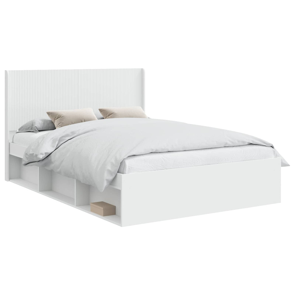 vidaXL Bed Frame with Storage and Headboard 3 pcs Engineered Wood 2