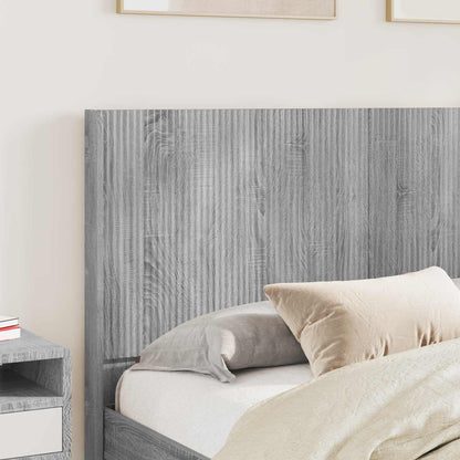 vidaXL Bed Frame with Storage and Headboard Grey Sonoma 120 x 190 cm 3