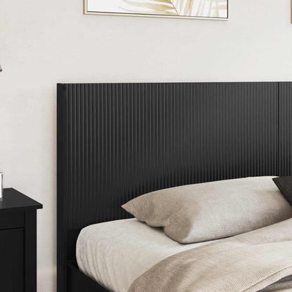 vidaXL Bed Frame with Storage and Headboard Black 200 x 200 cm 3