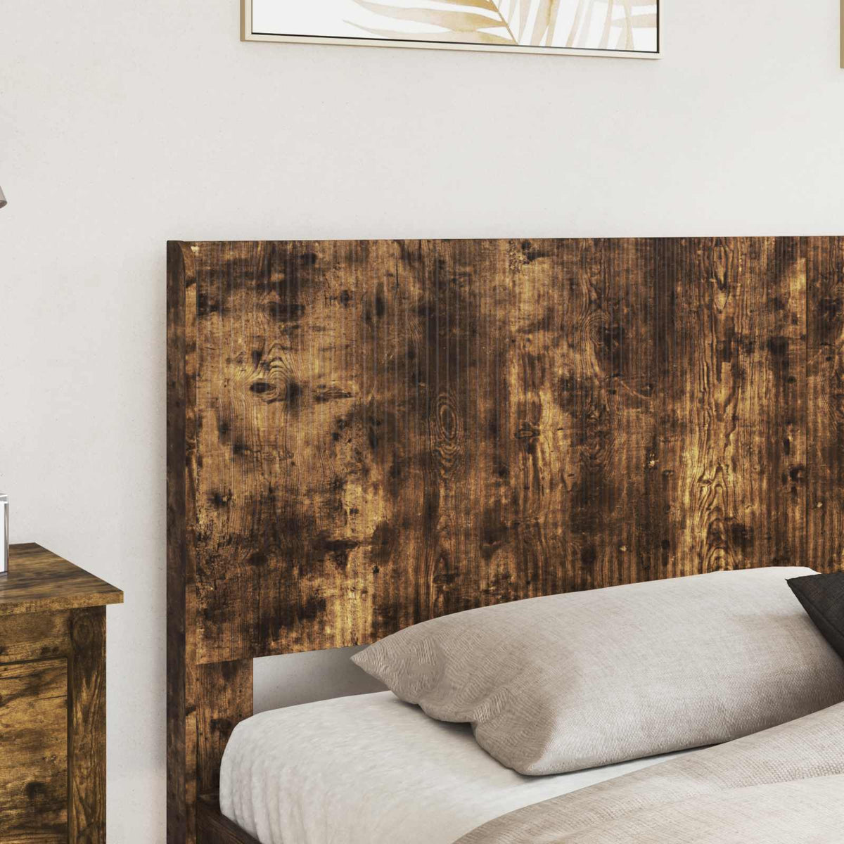vidaXL Bed Frame with Storage and Headboard Smoked Oak 180 x 200 cm 3