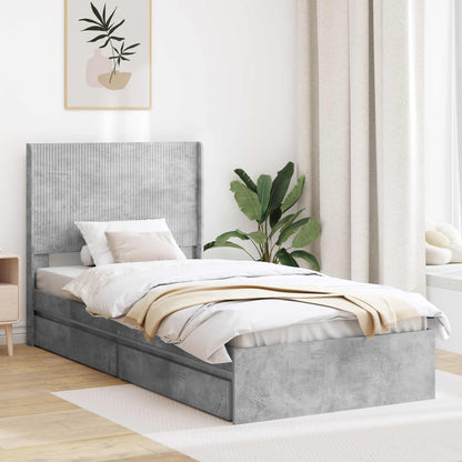 vidaXL Bed Frame with Storage and Headboard Length 190 cm
