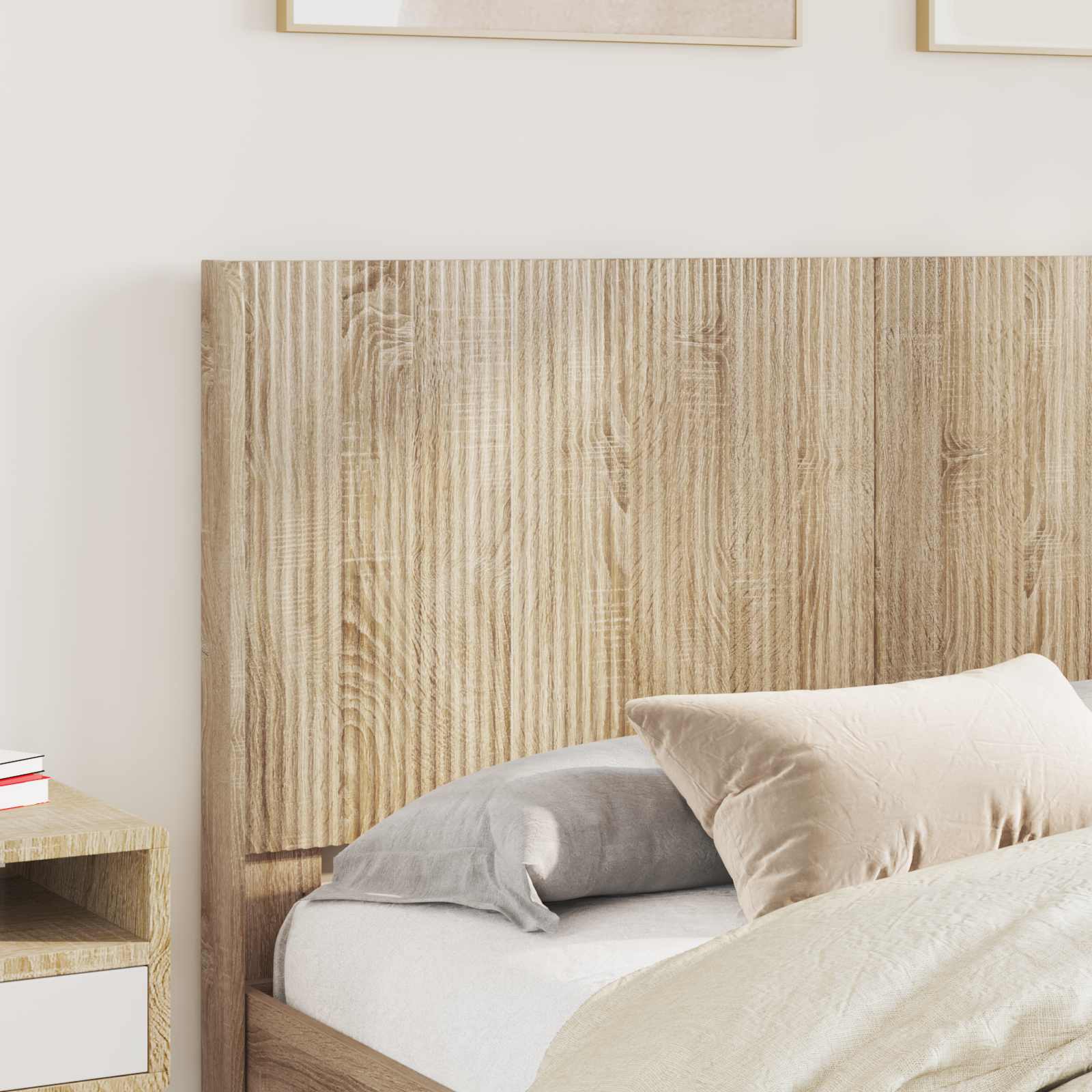 vidaXL Bed Frame with Storage and Headboard Sonoma Oak Engineered Wood 3