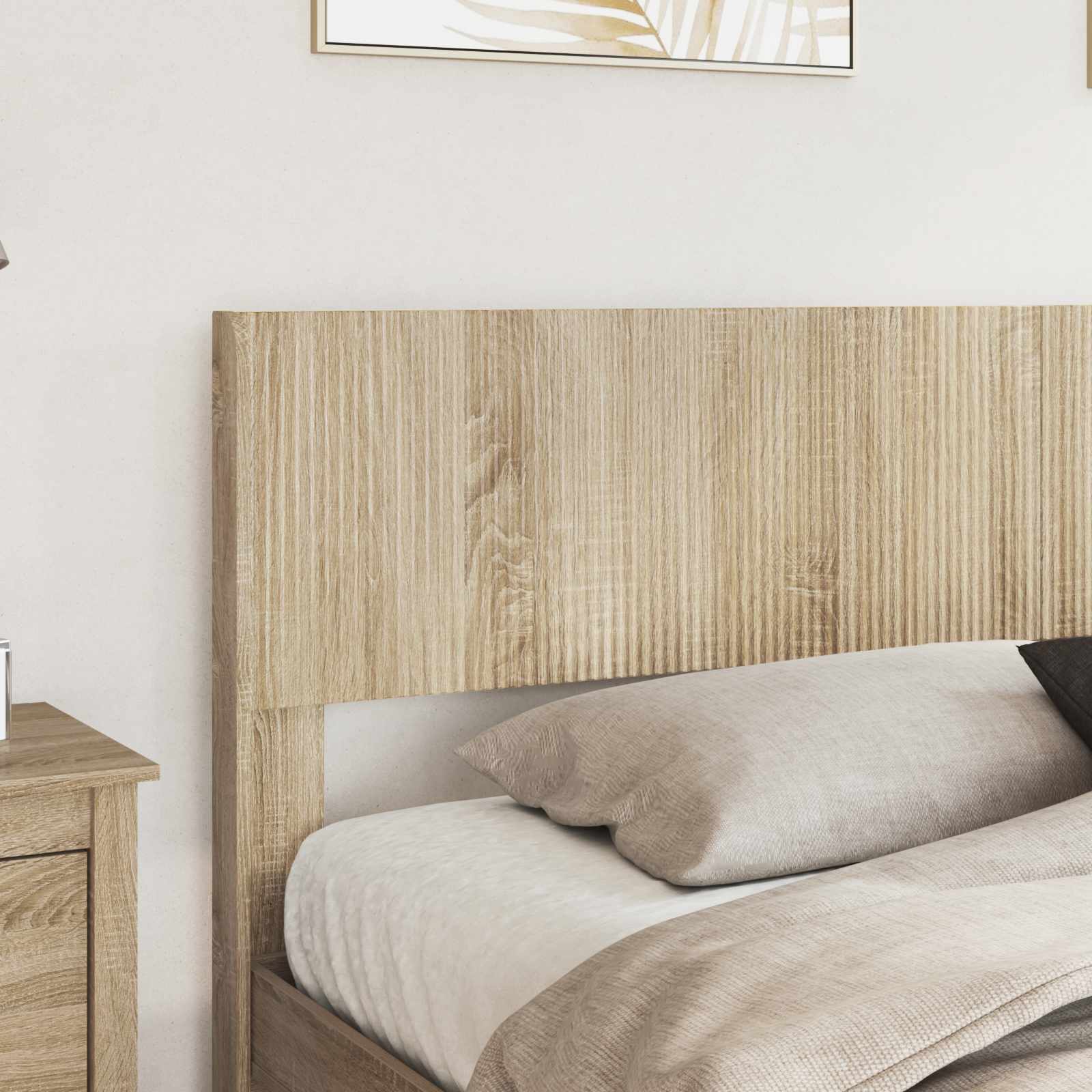vidaXL Bed Frame with Storage and Headboard 2 pcs Engineered Wood 3