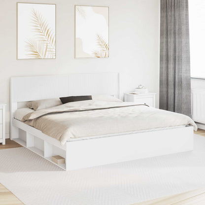 vidaXL Bed Frame with Storage and Headboard 180 x 200 cm