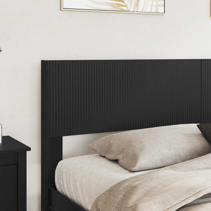 vidaXL Bed Frame with Storage and Headboard Black 180 x 200 cm 3