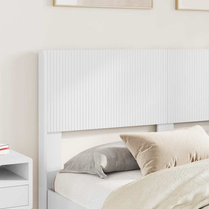vidaXL Bed Frame with Storage and Headboard White 160 x 200 cm 3
