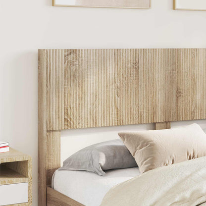 vidaXL Bed Frame with Storage and Headboard Sonoma Oak 120 x 190 cm 3