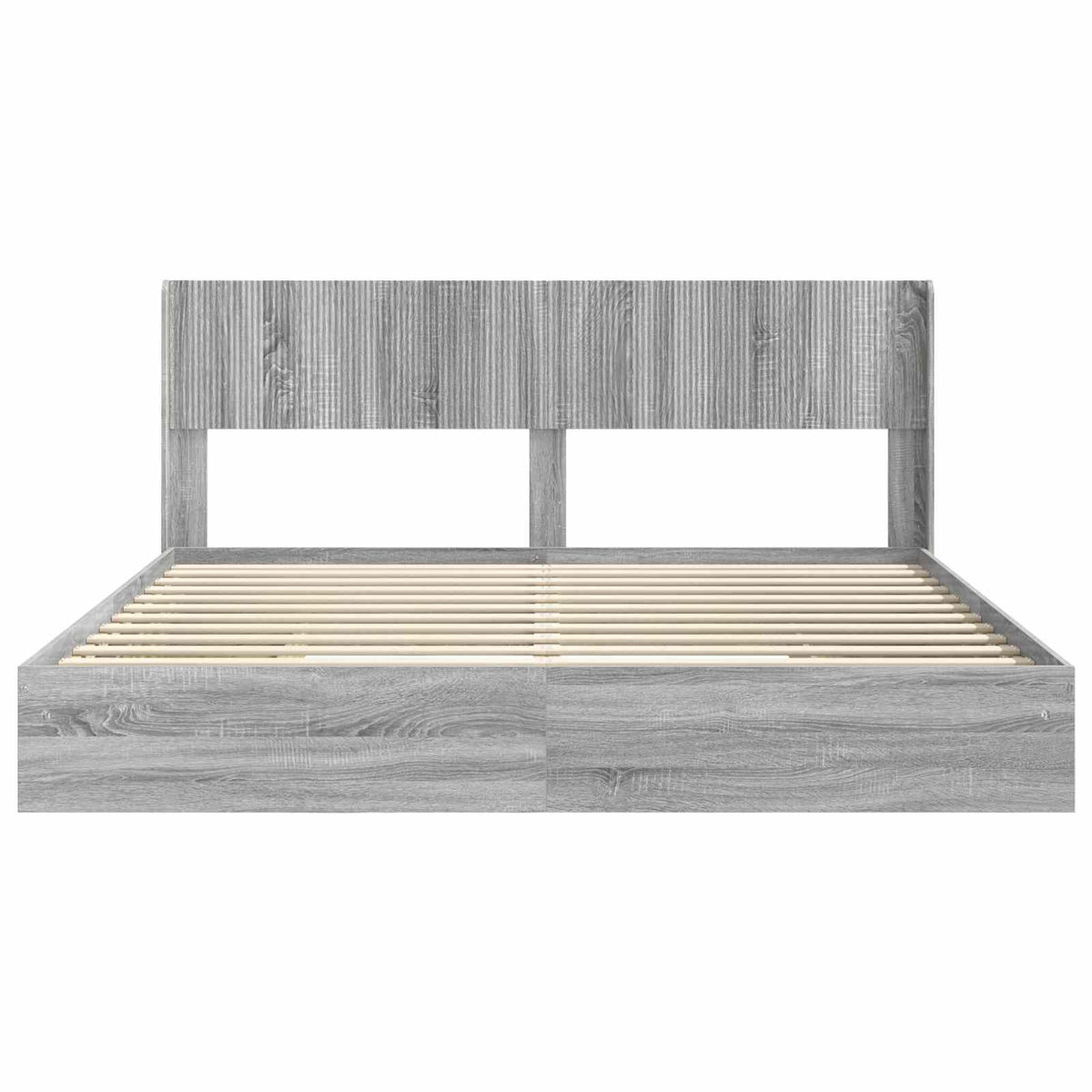 vidaXL Bed Frame with Storage and Headboard 2 pcs Engineered Wood 5