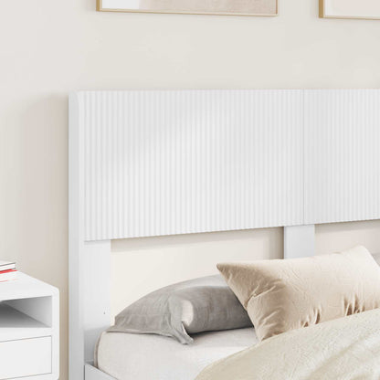 vidaXL Bed Frame with Storage and Headboard White 160 x 200 cm 3