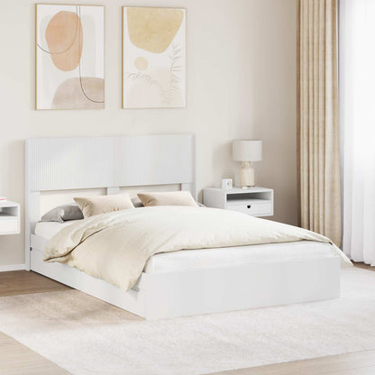 vidaXL Bed Frame with Storage and Headboard Length 190 cm
