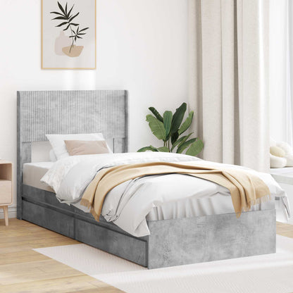 vidaXL Bed Frame with Storage and Headboard Length 190 cm