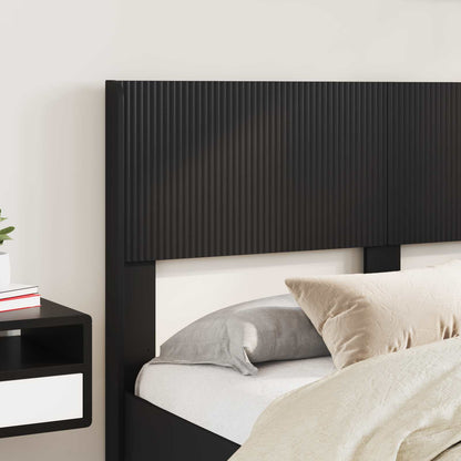 vidaXL Bed Frame with Storage and Headboard Black 135 x 190 cm 3