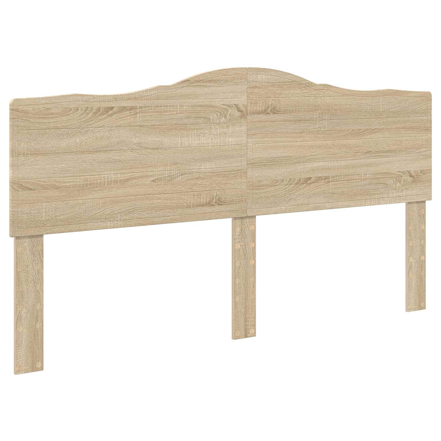 vidaXL Bed Frame with Headboard Sonoma 200 x 200 cm Solid Pine Wood 6