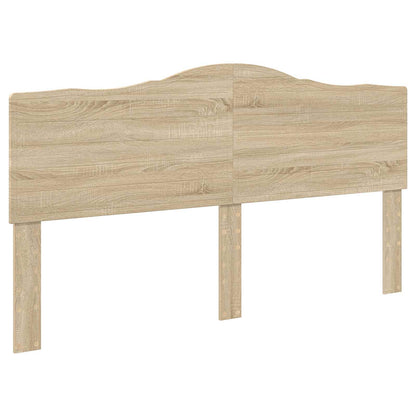 vidaXL Bed Frame with Headboard Sonoma 200 x 200 cm Solid Pine Wood 6