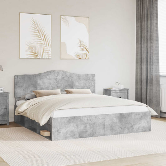 vidaXL Bed Frame with Headboard Concerte 180 x 200 cm Solid Pine Wood 1