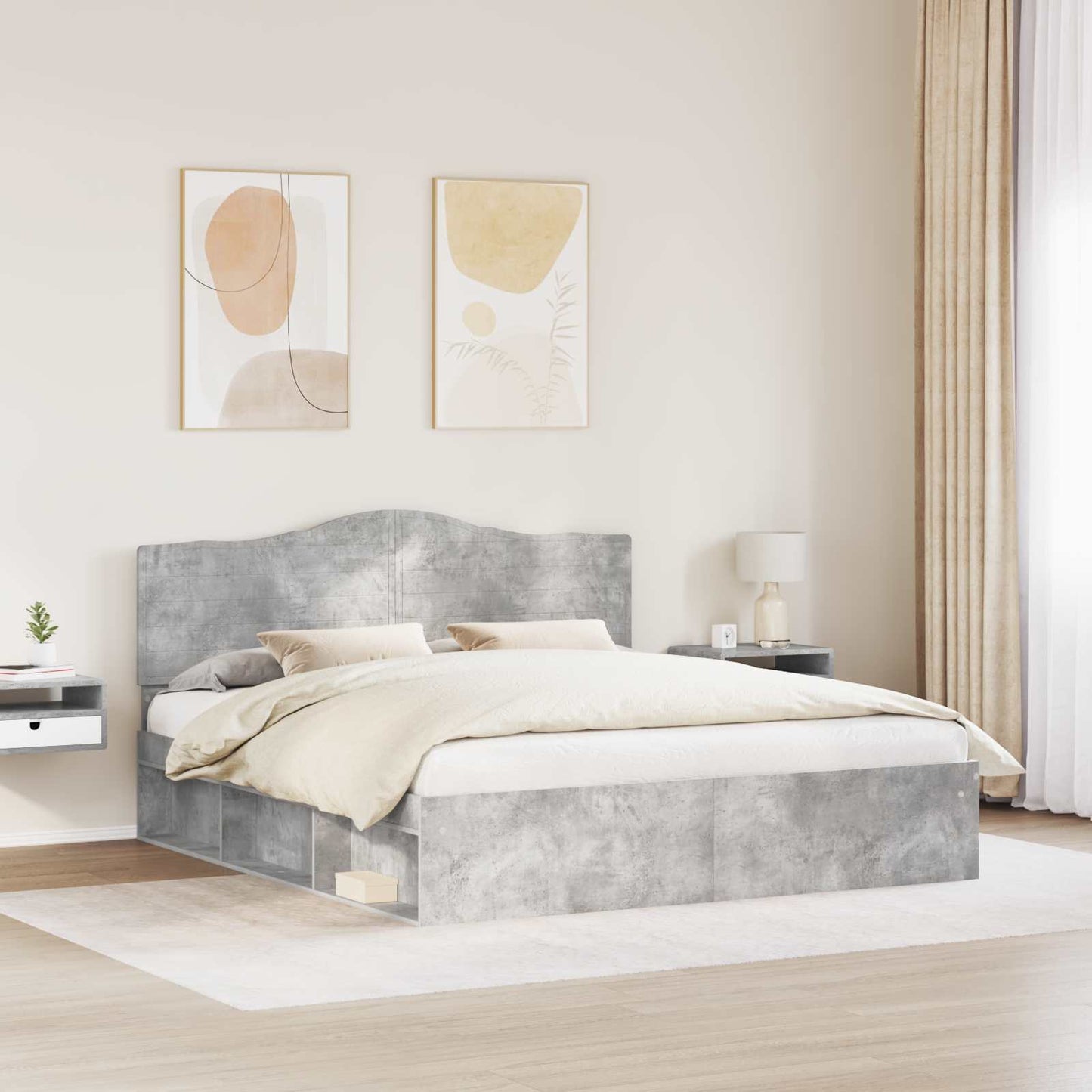 vidaXL Bed Frame with Headboard Concerte 180 x 200 cm Solid Pine Wood 3