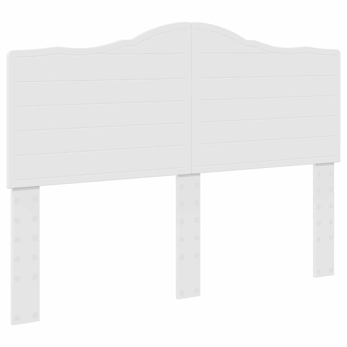 vidaXL Bed Frame with Headboard White 140 x 190 cm Solid Pine Wood 6