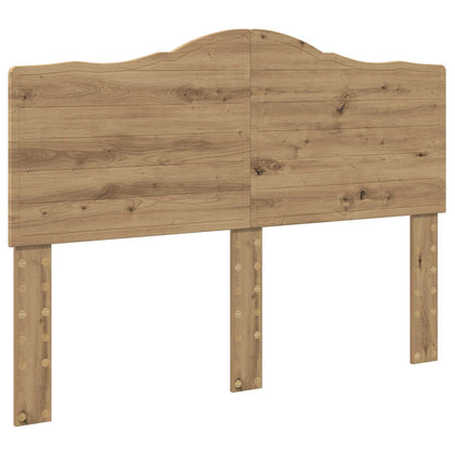 vidaXL Bed Frame Artisian Oak 140 x 190 cm Solid Pine Wood 6