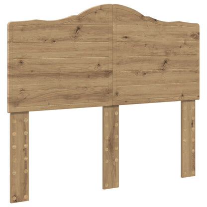 vidaXL Bed Frame Artisian Oak 135 x 190 cm Solid Pine Wood 6