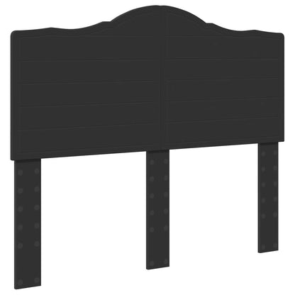 vidaXL Bed Frame with Headboard Black 120 x 200 cm Solid Pine Wood 6