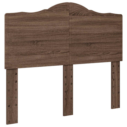 vidaXL Bed Frame with Headboard Brown Oak 120 x 200 cm Solid Pine Wood 6