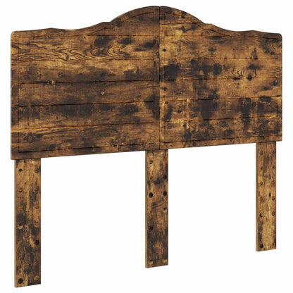 vidaXL Bed Frame Smoked Oak 120 x 190 cm Solid Pine Wood 6