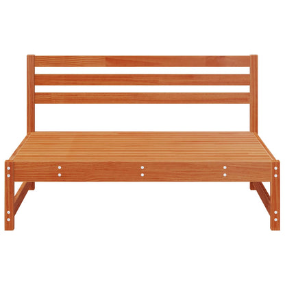 vidaXL Garden Middle Sofa Solid Pine Wood Wax Brown 240 x 84 x 70 cm 4
