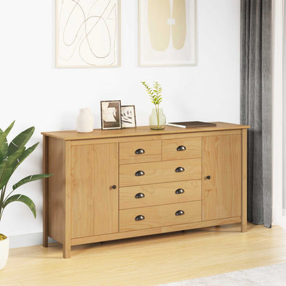 vidaXL Sideboard HILL Honey Brown 154 x 40 x 80 cm Solid Pine Wood 1