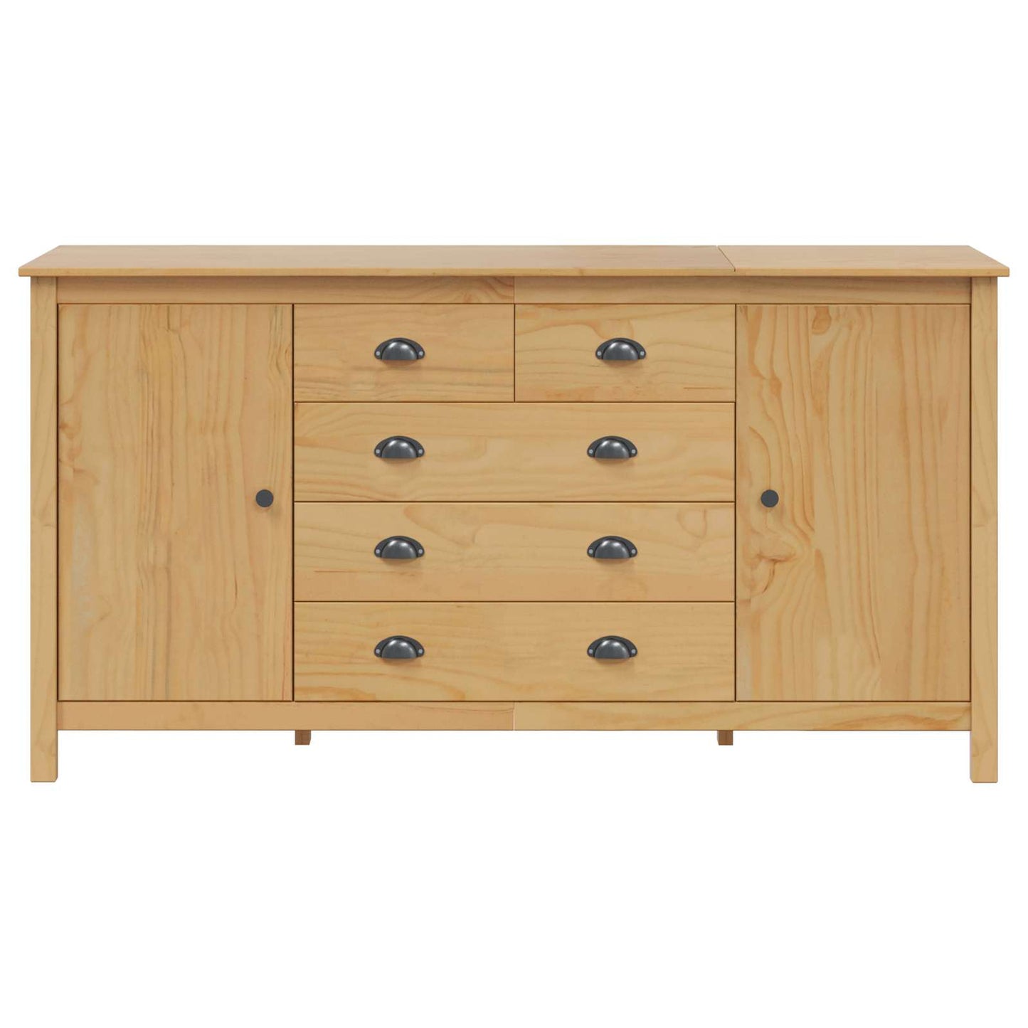 vidaXL Sideboard HILL Honey Brown 154 x 40 x 80 cm Solid Pine Wood 5