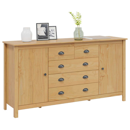 vidaXL Sideboard HILL Honey Brown 154 x 40 x 80 cm Solid Pine Wood 3