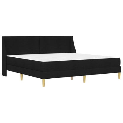 vidaXL Bed Frame with Mattress Black 180 x 200 cm Fabric 3