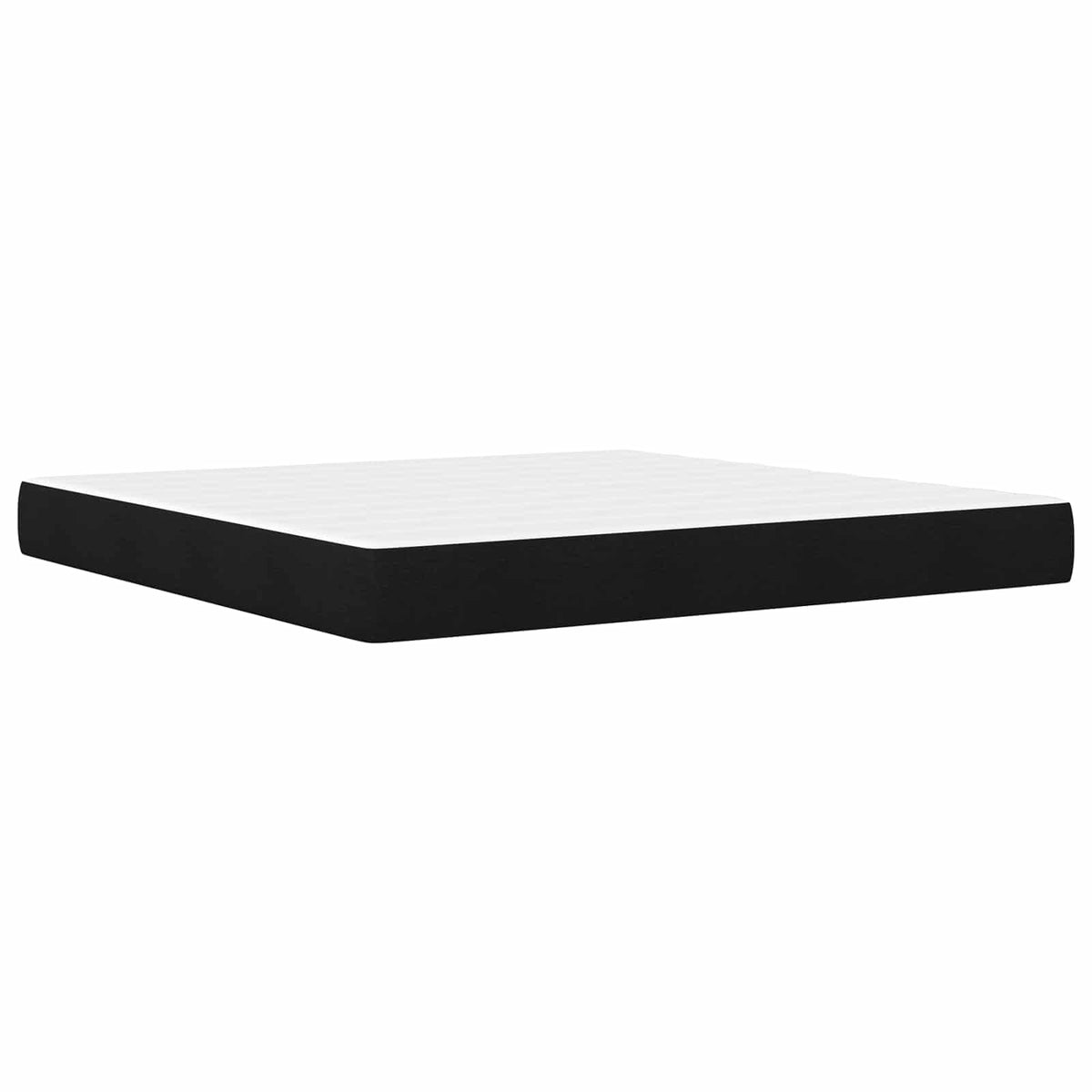 vidaXL Bed Frame with Mattress Black 180 x 200 cm Fabric 5
