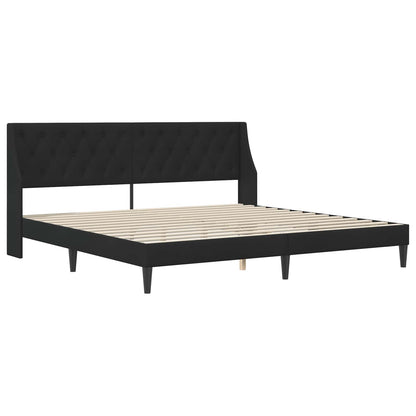 vidaXL Bed Frame with Mattress Black 180 x 200 cm Velvet 4