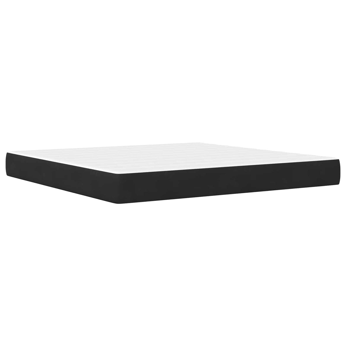 vidaXL Bed Frame with Mattress Black 180 x 200 cm Velvet 5