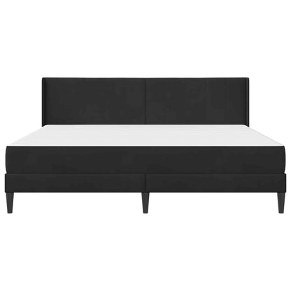 vidaXL Bed Frame with Mattress Black 180 x 200 cm Velvet 6