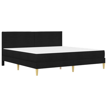 vidaXL Bed Frame with Mattress Black 180 x 200 cm Fabric 3