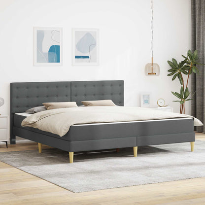 vidaXL Bed Frame with Mattress 90 x 190 cm Fabric