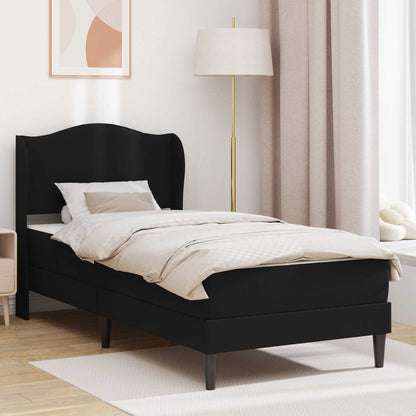 vidaXL Bed Frame with Mattress 90 x 190 cm Faux Leather