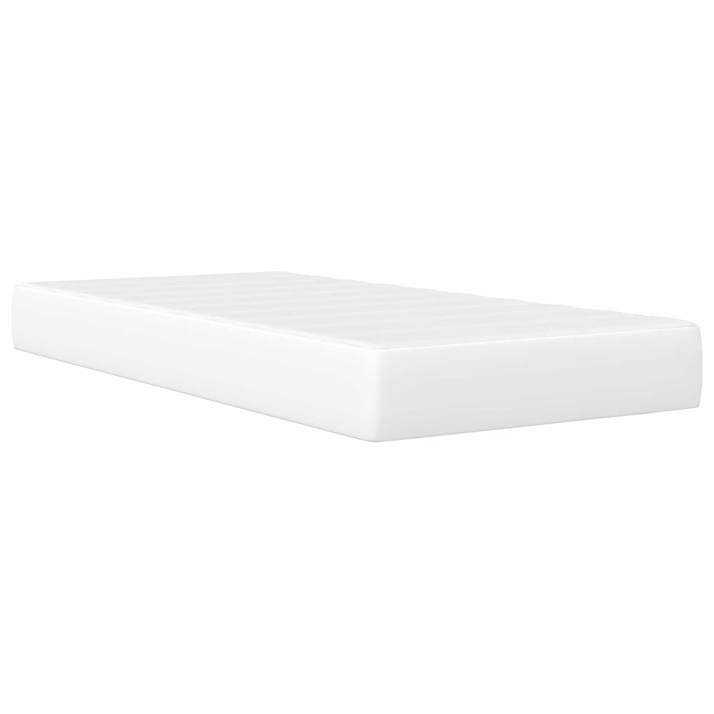 vidaXL Bed Frame with Headboard White 90 x 190 cm Faux Leather 5