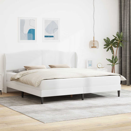 vidaXL Bed Frame with Mattress 90 x 190 cm Faux Leather