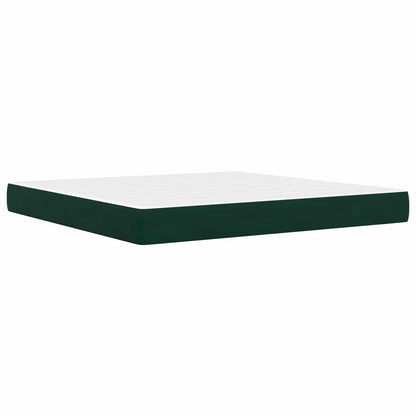 vidaXL Bed Frame with Mattress Black 180 x 200 cm Velvet 5