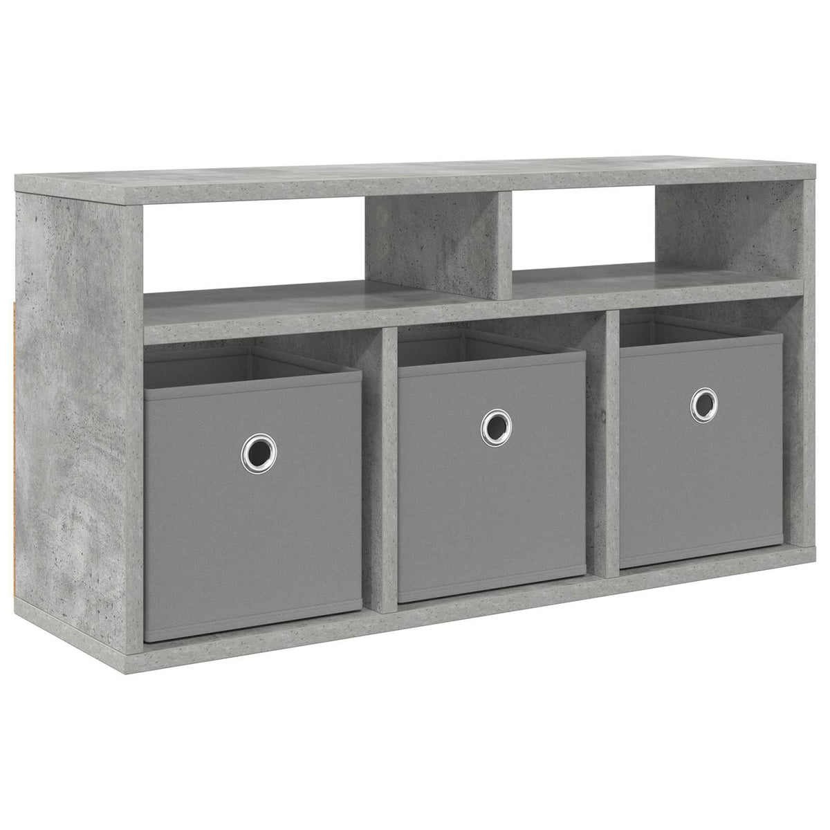 Lowboard with Drawer 72 x 22.5 x 38 cm Concrete grey