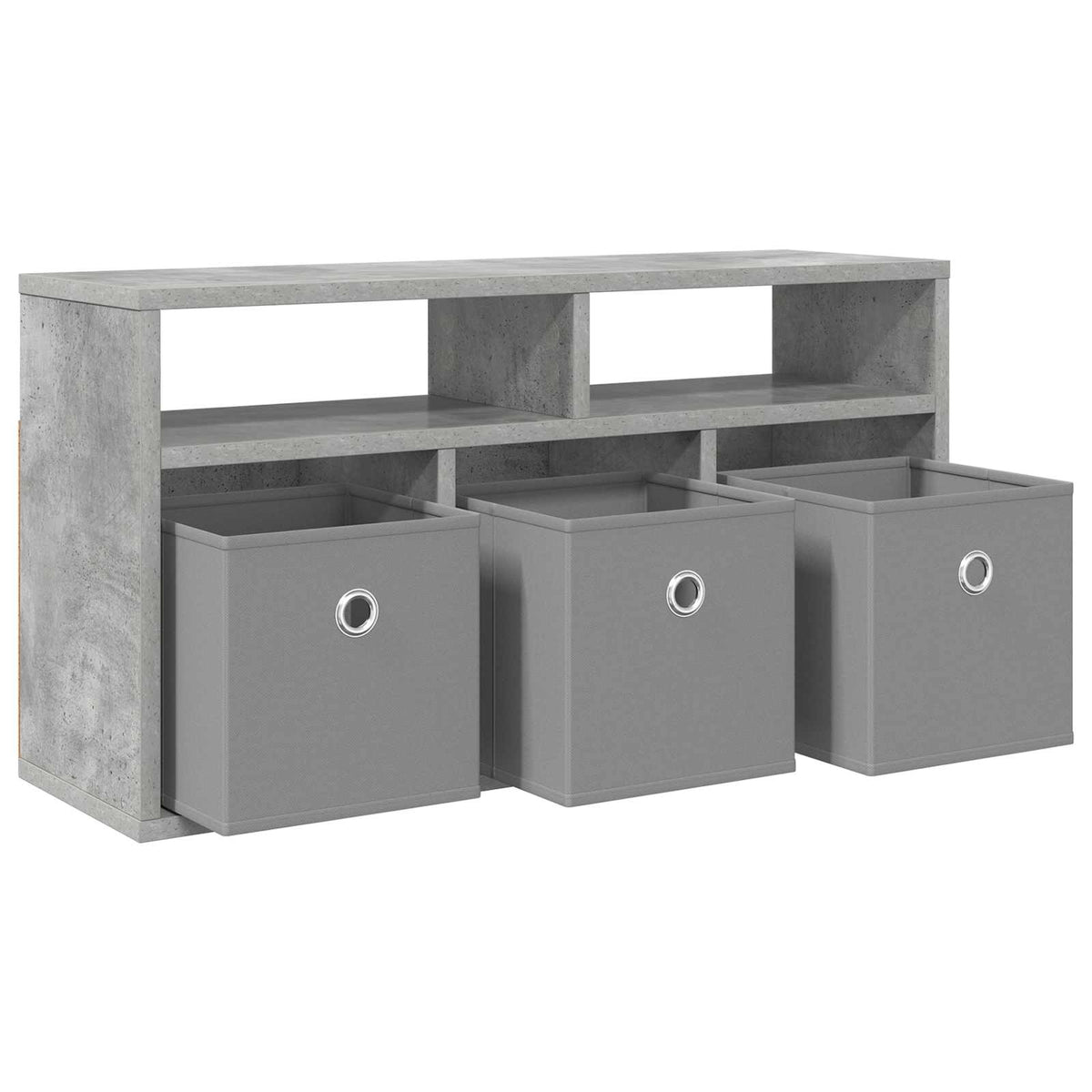 Lowboard with Drawer 72 x 22.5 x 38 cm Concrete grey