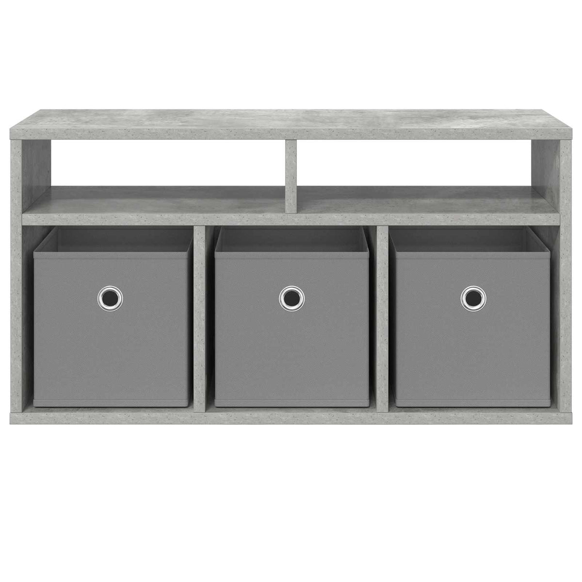 Lowboard with Drawer 72 x 22.5 x 38 cm Concrete grey