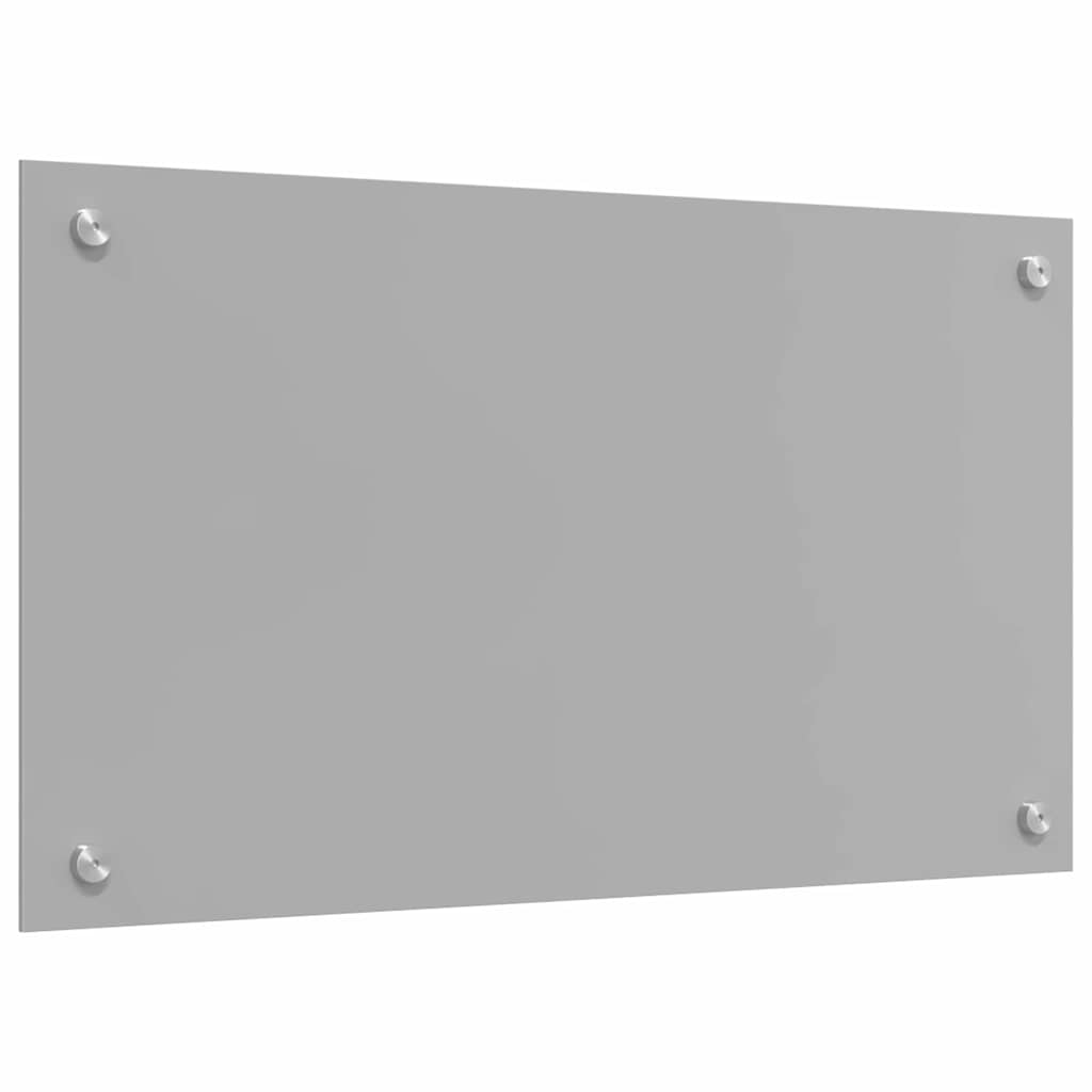 Kitchen Backsplash 70 x 40 cm Tempered Glass 2 pcs Light Grey 70 cm