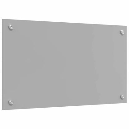 Kitchen Backsplash 70 x 40 cm Tempered Glass 2 pcs Light Grey 70 cm